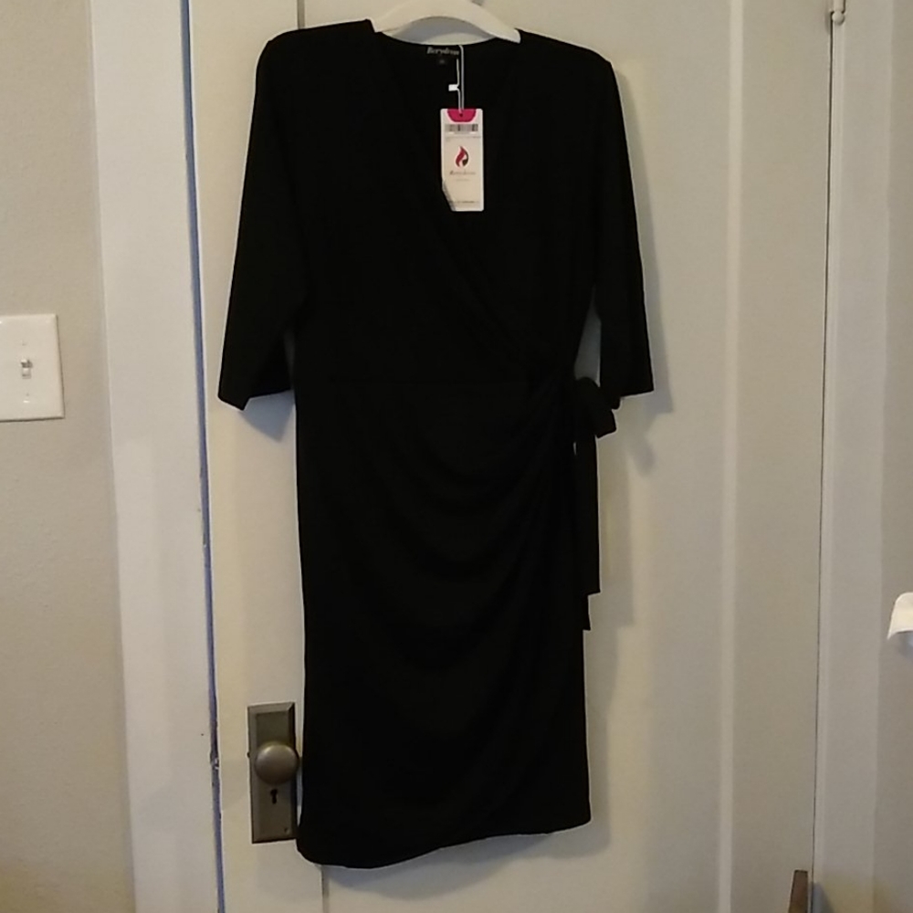 Black wrap dress NWT